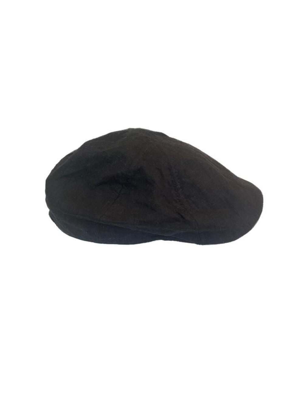 Large The Hatter Company Black Flat Cap Ivy Newsboy Hat Style 5478 Plaid Lining